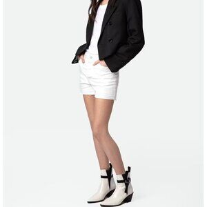 Zadig & Voltaire‎ Boots Women's Size FR 41/US 10 White Tyler Cecilia Vintage